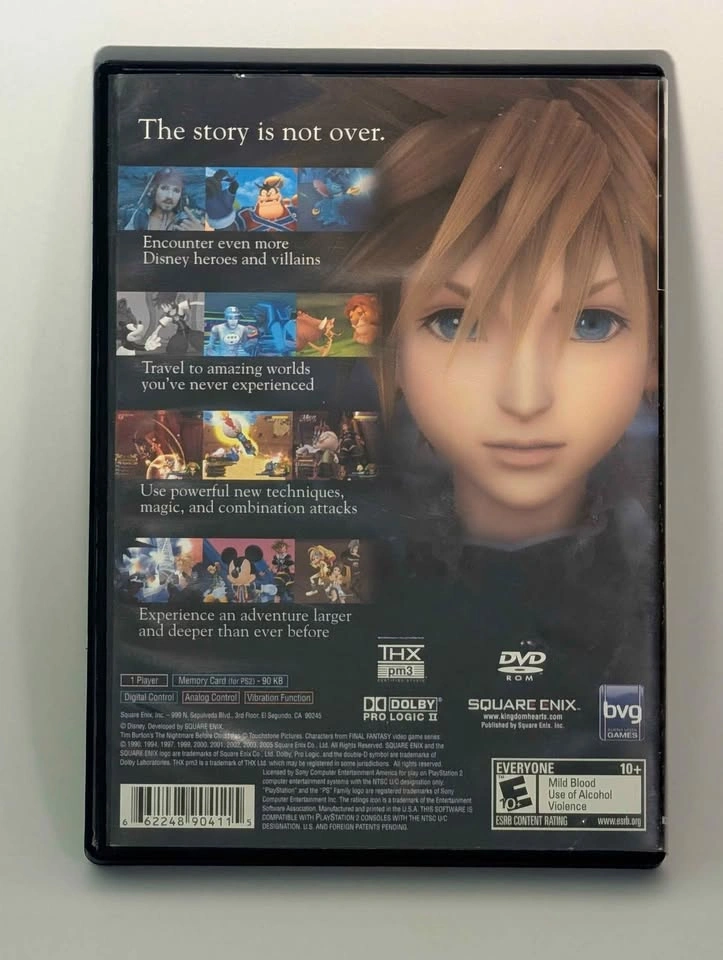 Kingdom Hearts II PS2 PlayStation 2 Video Game Complete - photo 4