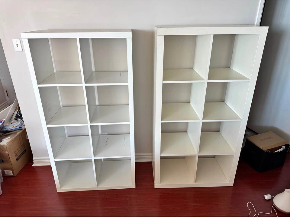 White 8-Cube Storage Shelf / Bookcase Organizer (2 Available)