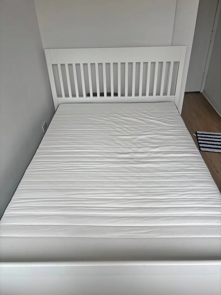 IKEA IDANÄS Double Bed Frame White
