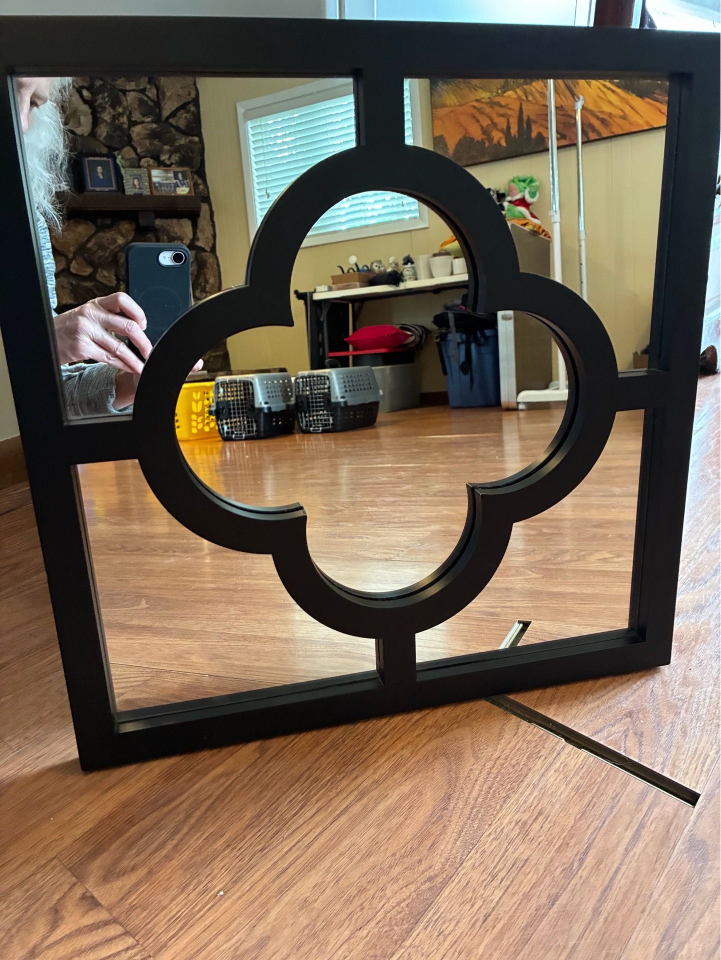 Black Framed Decorative Mirror