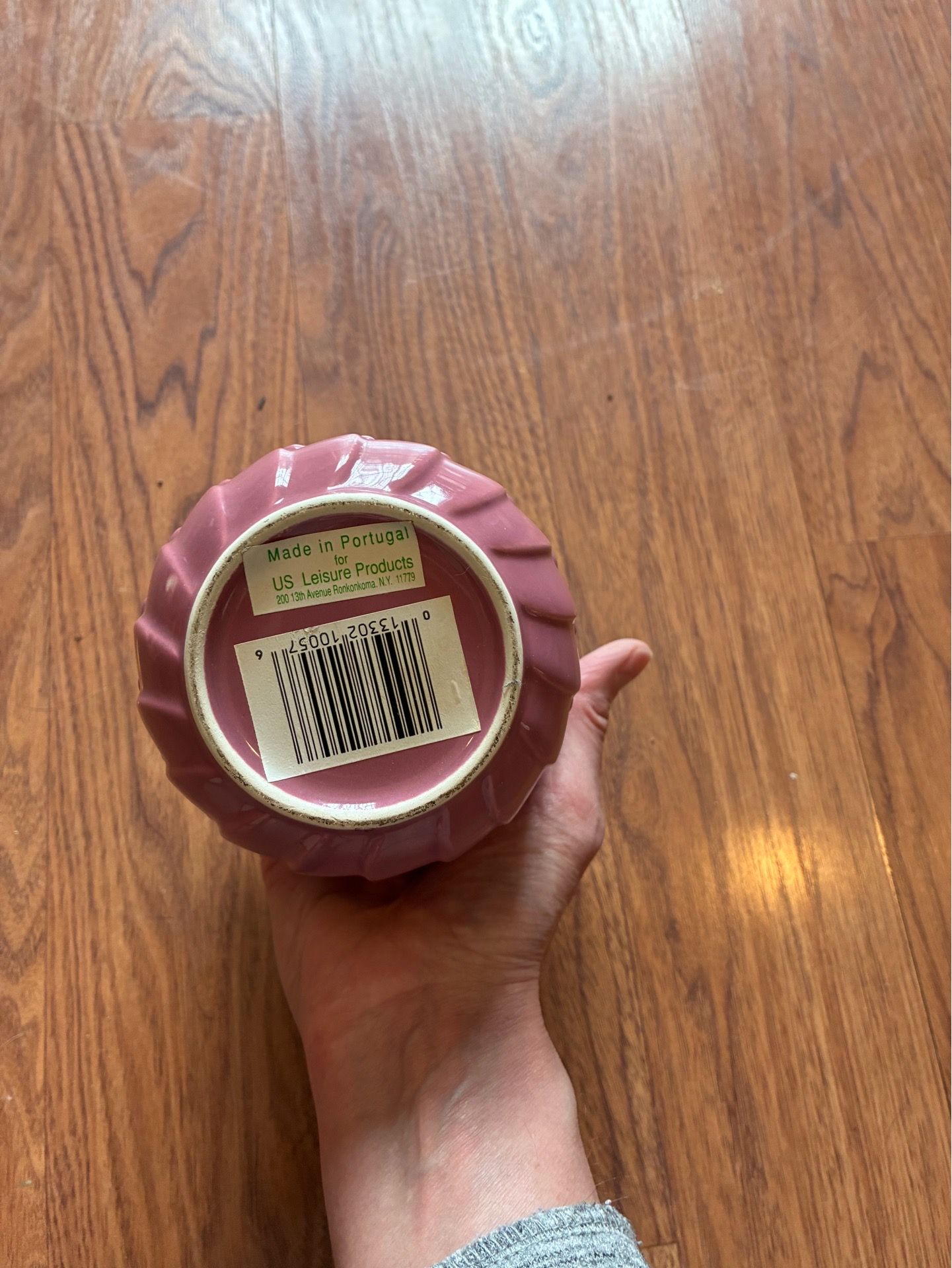 Ceramic Mauve Color Planter Pot with Drainage Saucer - photo 3