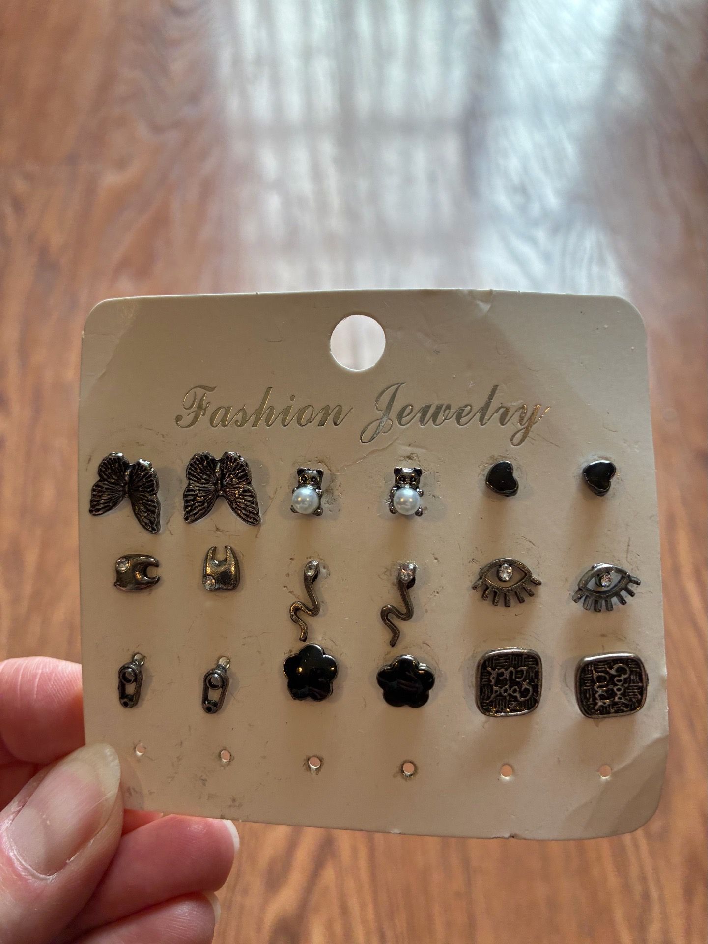 9 Pairs of Pierced Earrings
