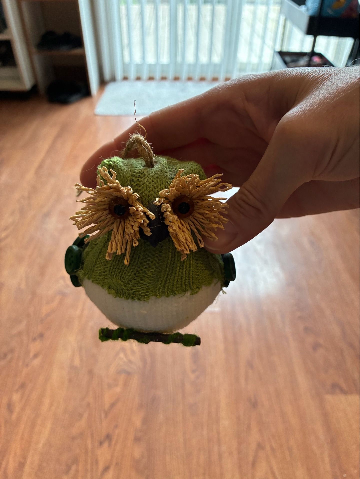 Adorable Green & White Bird Ornament - photo 2
