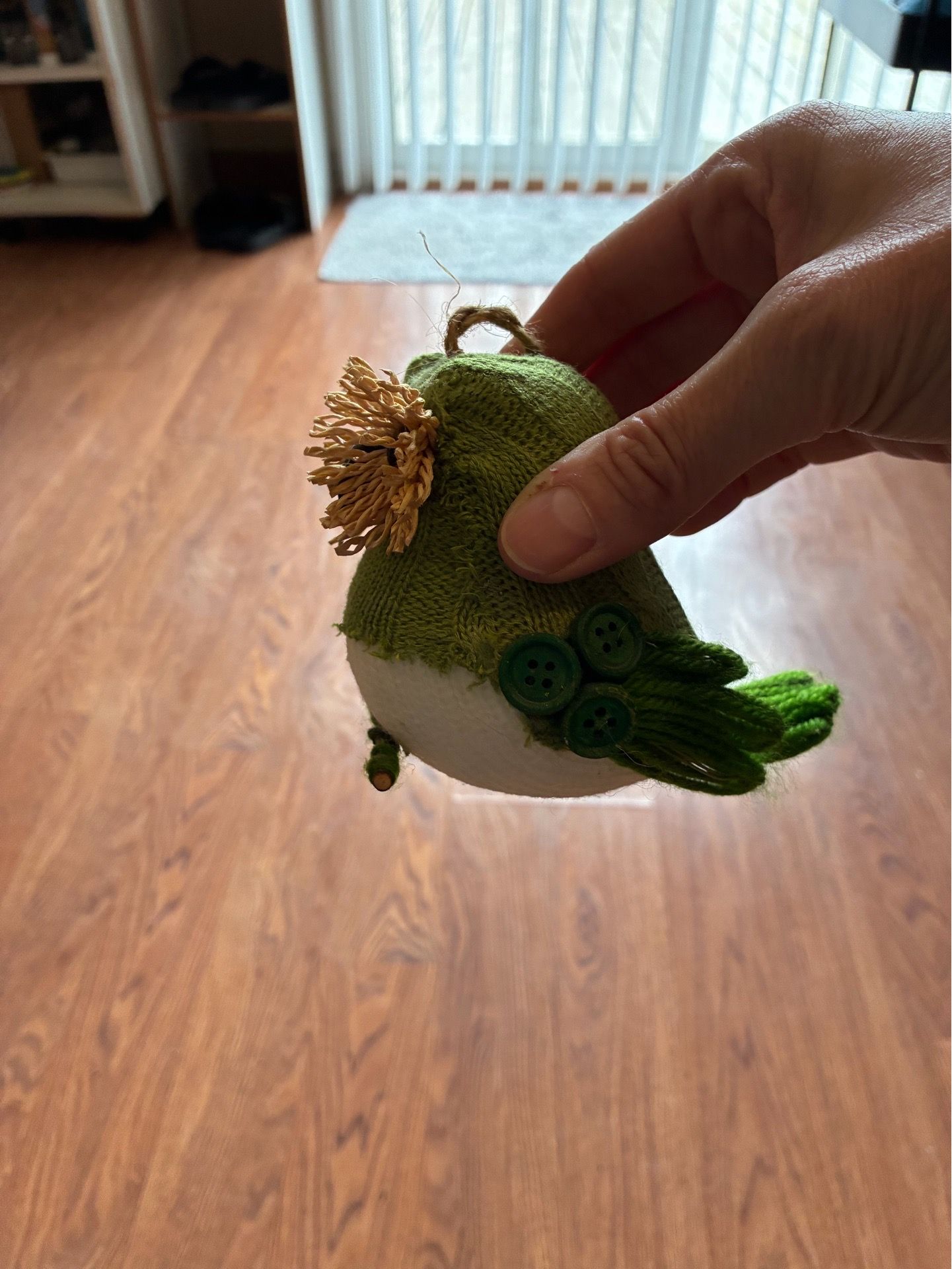 Adorable Green & White Bird Ornament - photo 4