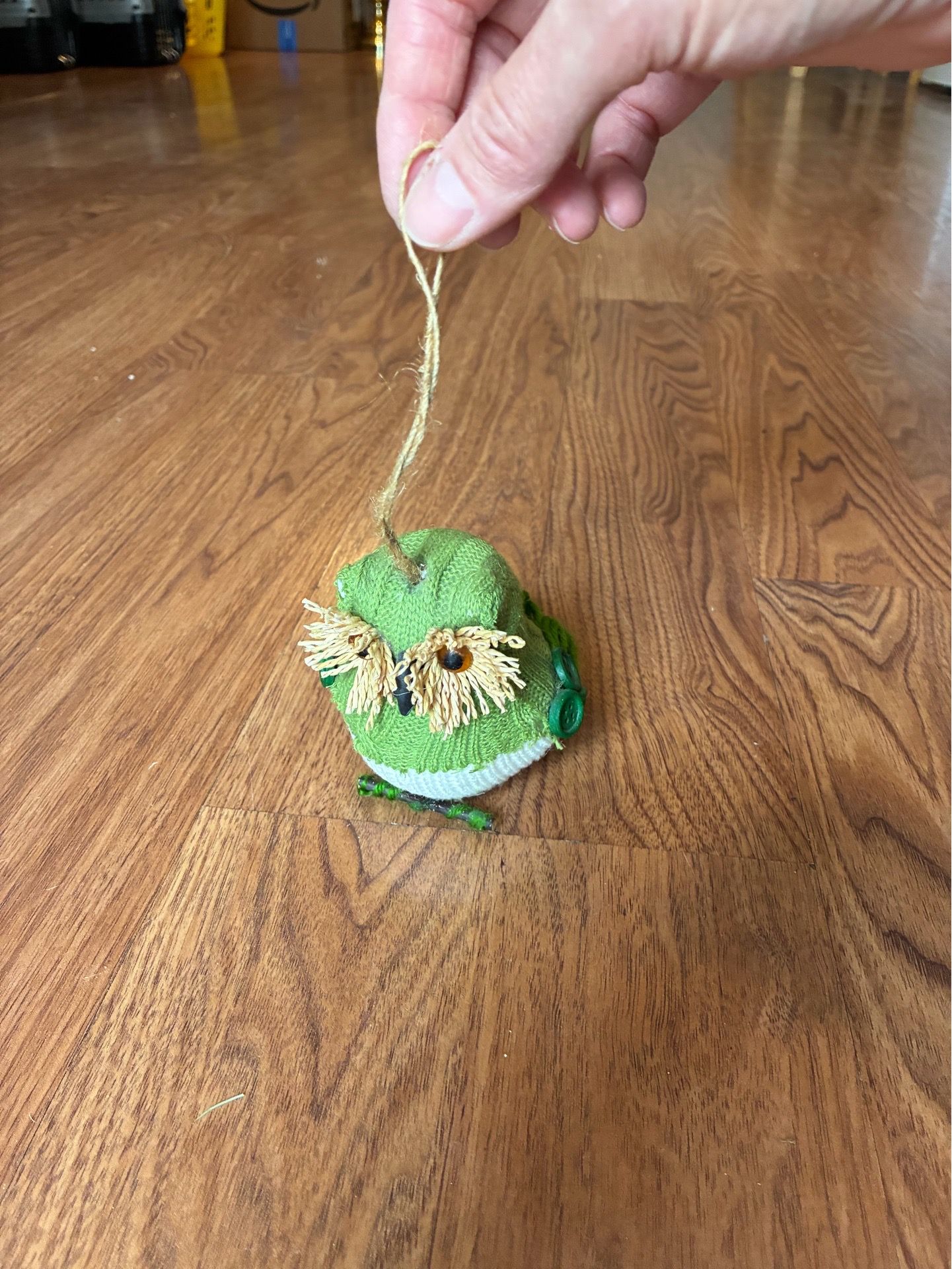 Adorable Green & White Bird Ornament - photo 5