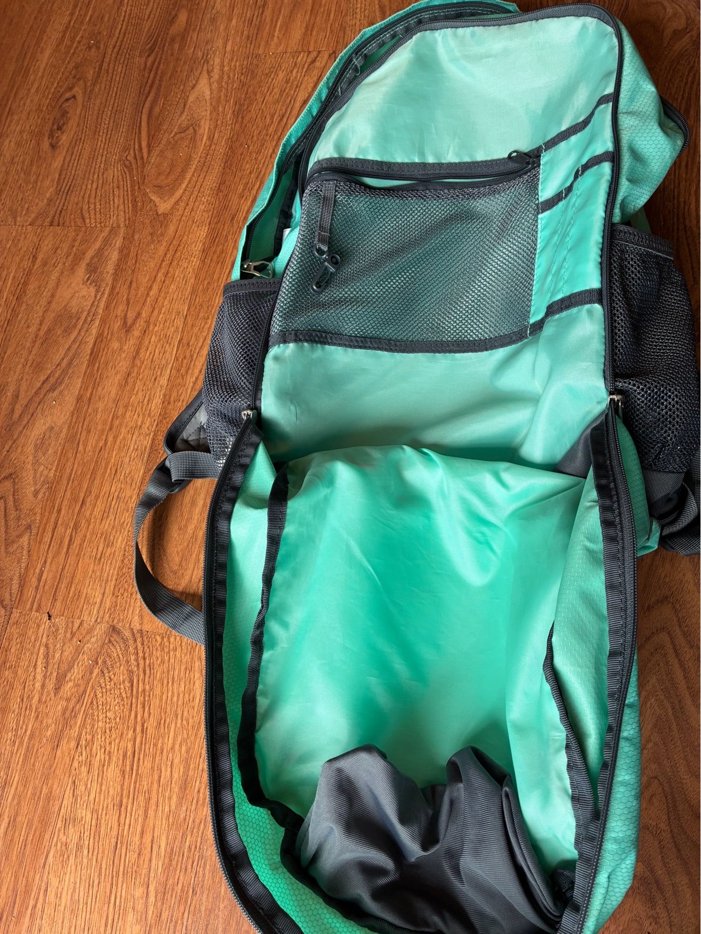 Adidas Mint Green and Gray Backpack - photo 4