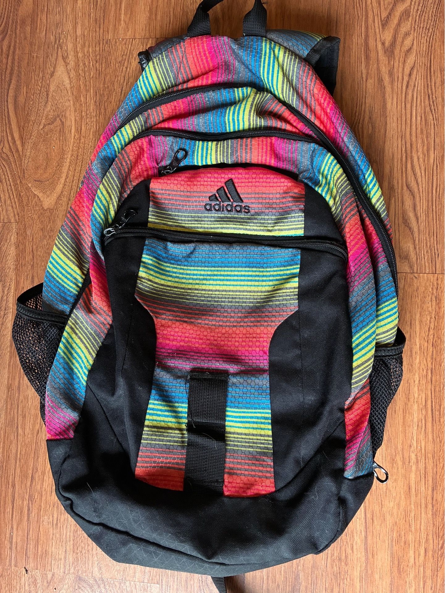 Adidas multi-colored backpack