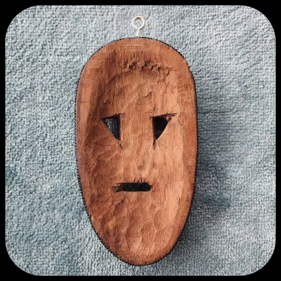 Beaded Huichol Mexican Mask Wall Decor image indicator(2)