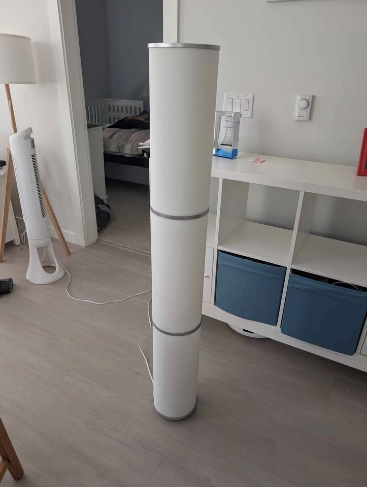 White floor lamp