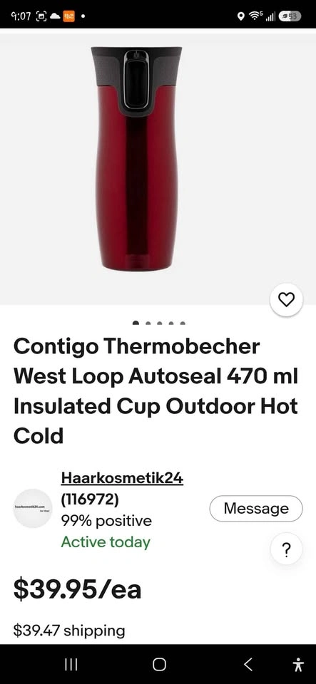 Red Contigo West Loop Insulated Tumbler Cup - photo 5
