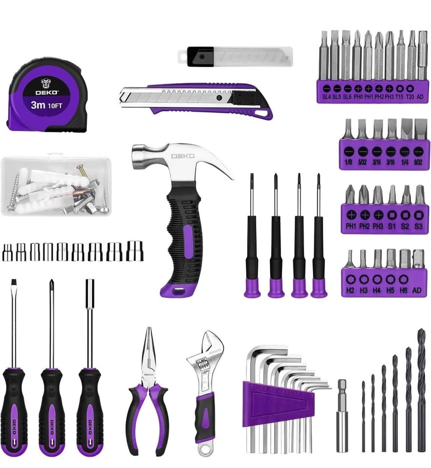 126-Piece Tool Set with 8V Cordless Drill and Toolbox - photo 2