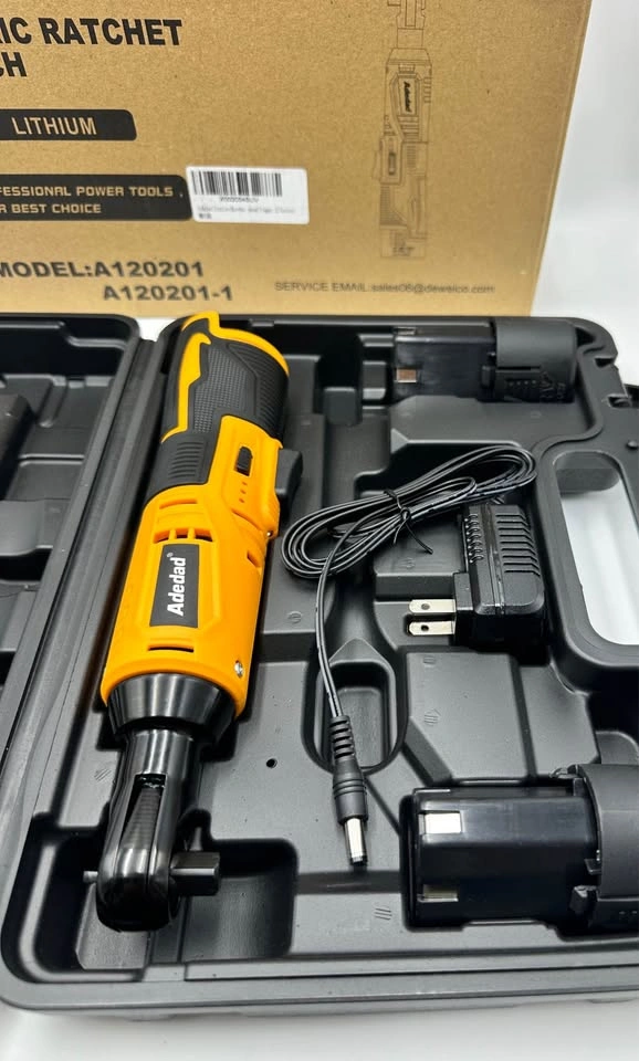 12V Cordless Electric Ratchet Wrench 3/8" Set - photo 3