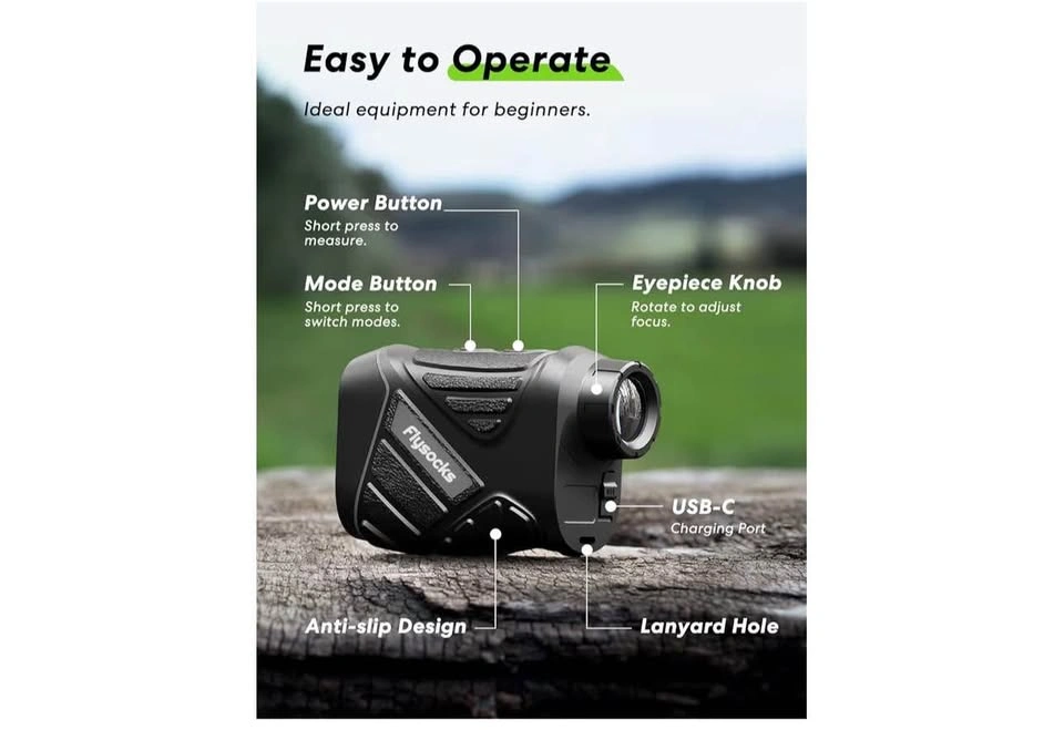 Flysocks 1200Y Hunting Rangefinder with 7X Zoom - photo 3