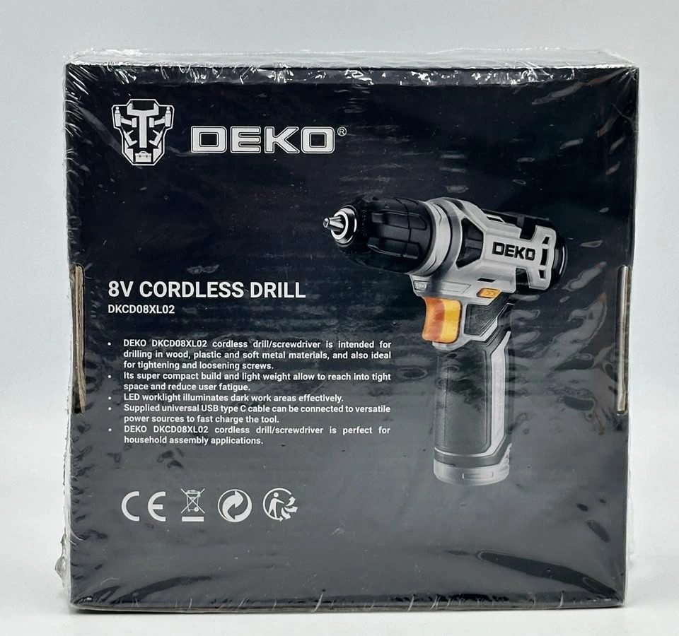 DEKOPRO 8V Cordless Drill Set with 42pcs Accessories - photo 3