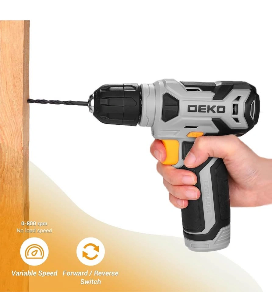 DEKOPRO 8V Cordless Drill Set with 42pcs Accessories - photo 5