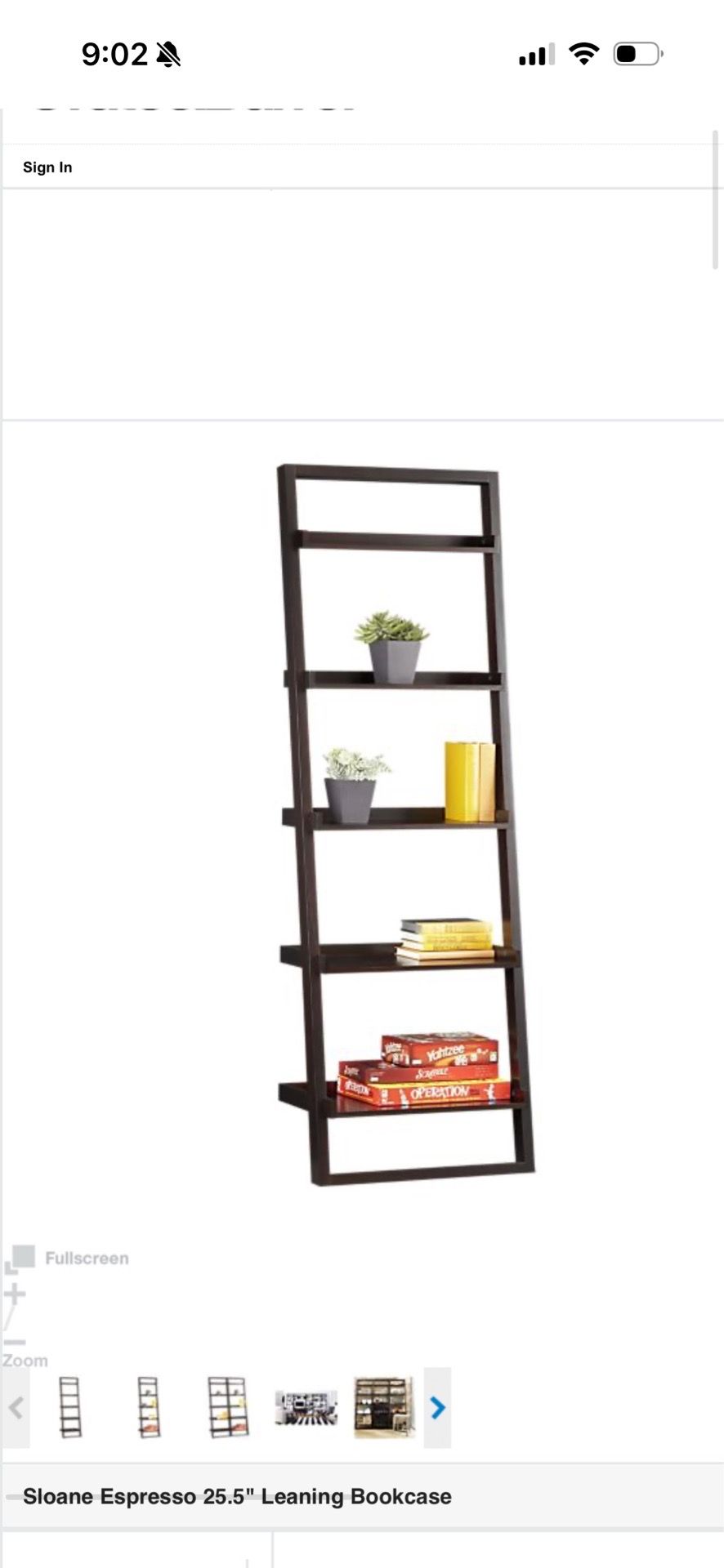 Crate and Barrel Sloane Ladder Bookcase - photo 3