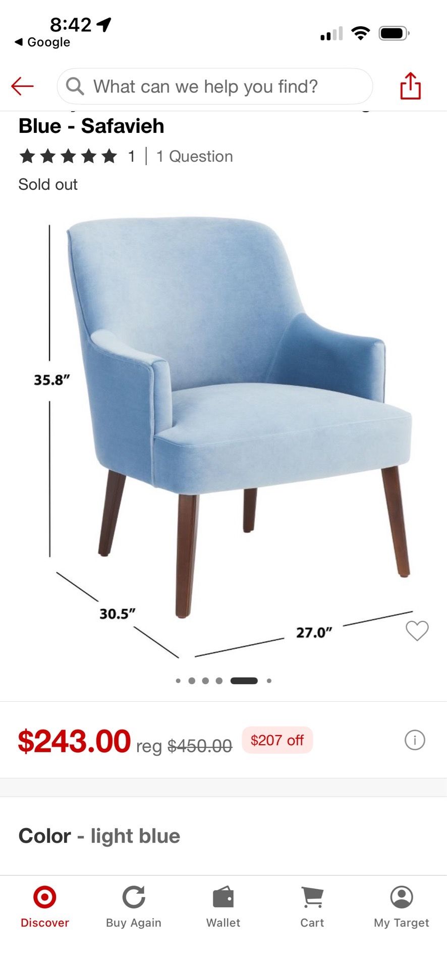 Upholstered accent chair in excellent condition! - photo 3