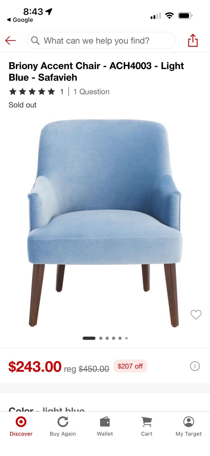 Upholstered accent chair in excellent condition! - photo 4