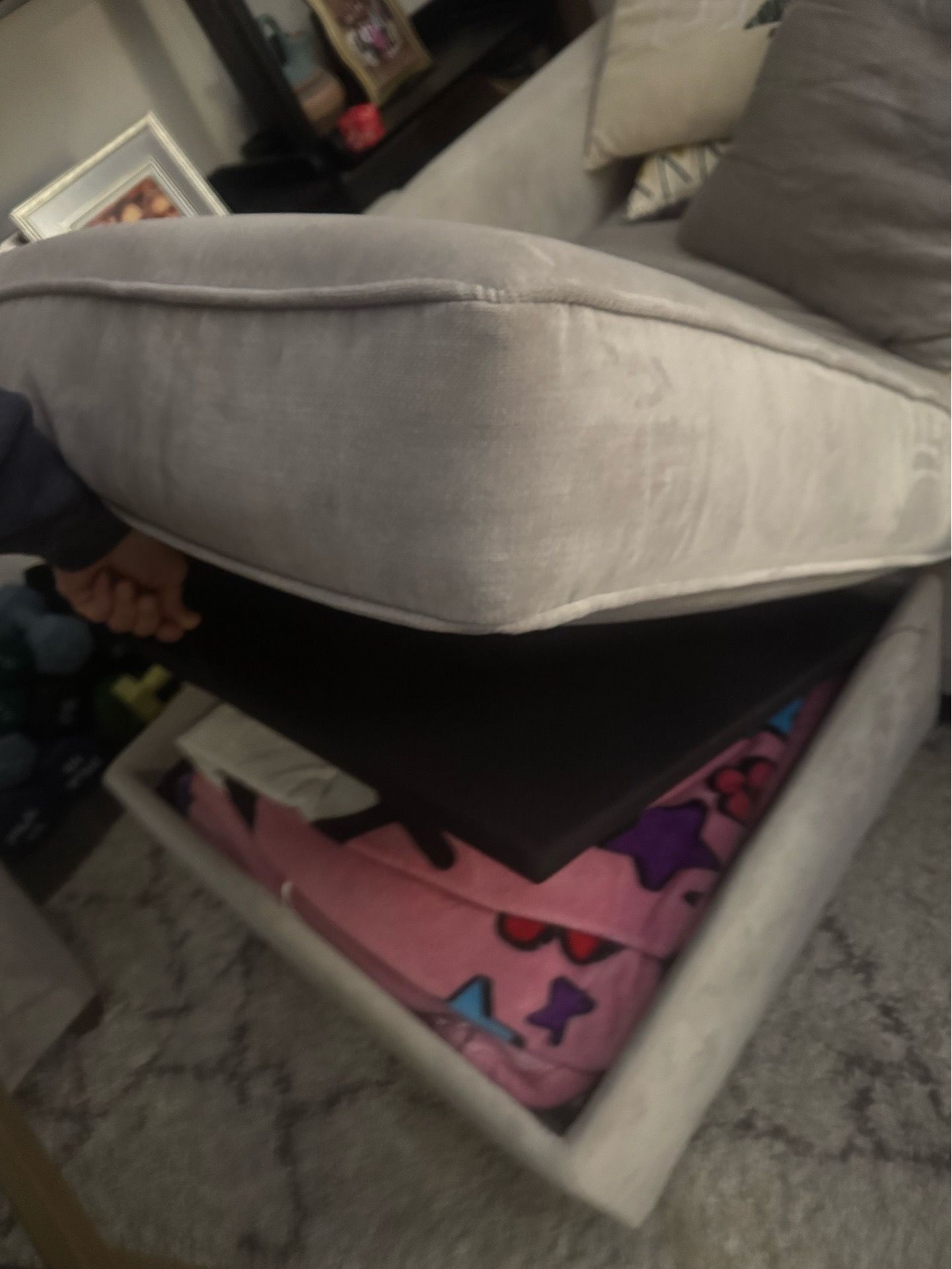 Reversible Storage Chaise Lounge Sectional Sofa - photo 4