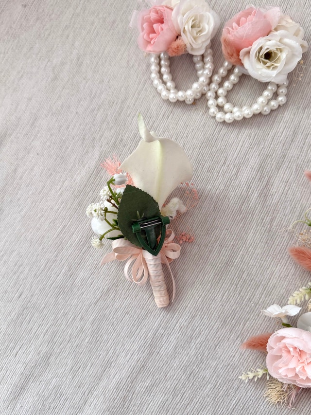 Handmade Wedding Corsage & Boutonniere Set ✨ - photo 3