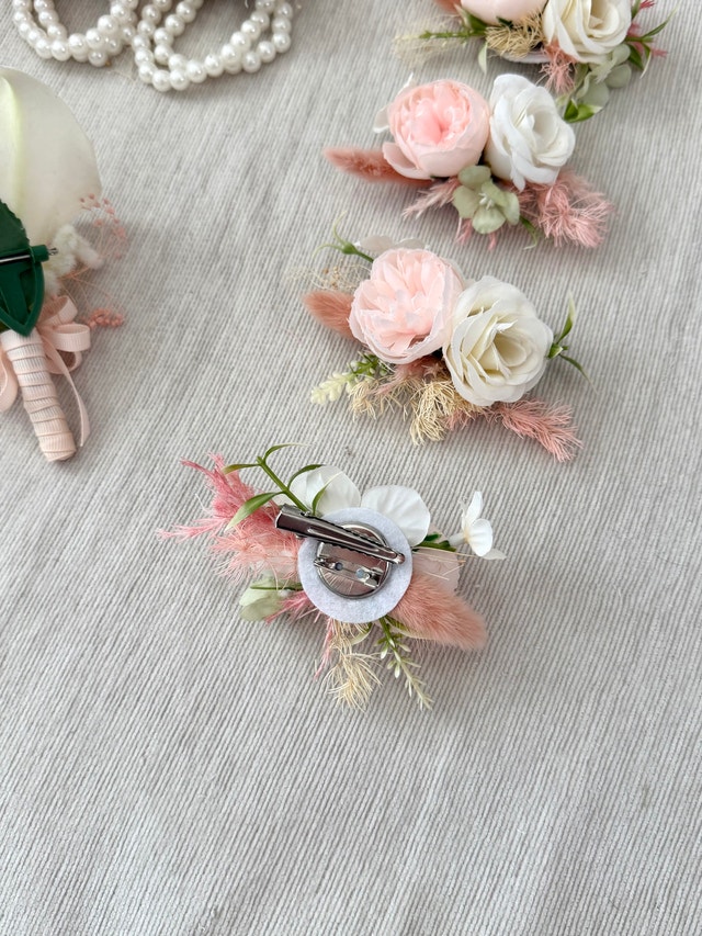 Handmade Wedding Corsage & Boutonniere Set ✨ - photo 4