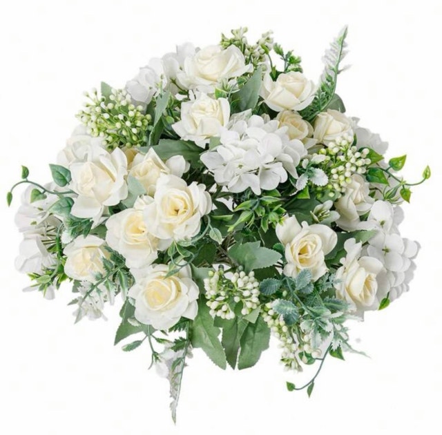Artificial White Rose Bouquet - photo 5