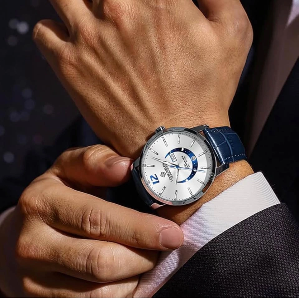 Men's 42mm Stainless Steel Quartz Analog Watch - photo 3