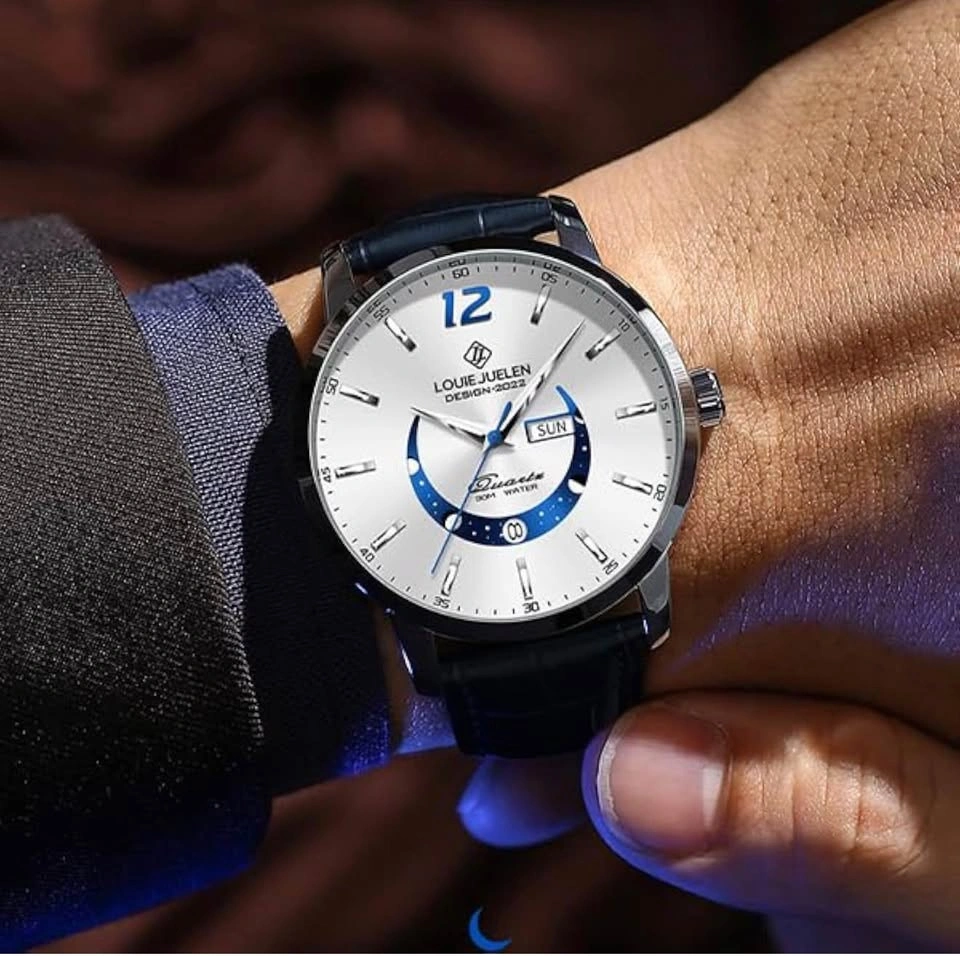 Men's 42mm Stainless Steel Quartz Analog Watch - photo 4