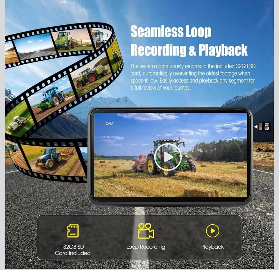 7" DVR IPS Touchscreen with Rear Camera for Vehicles - photo 3