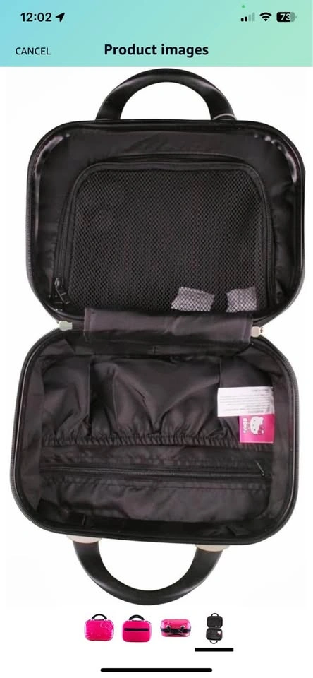 Hello Kitty Die Cut ABS Cosmetic Case, Pink, One Size - photo 4