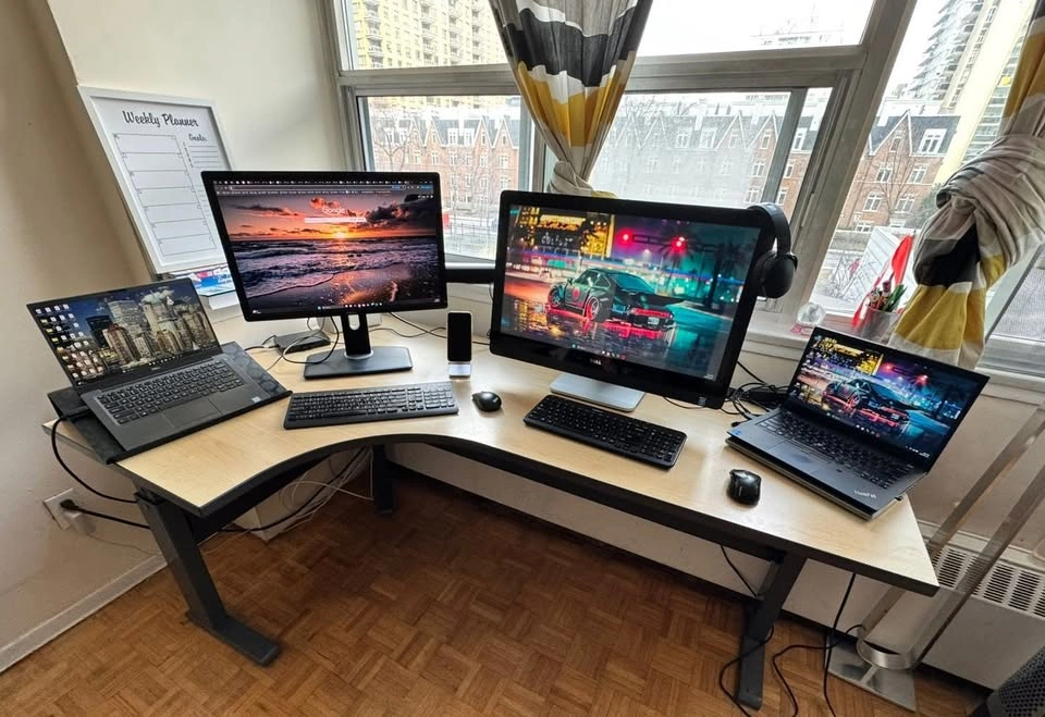L-Shaped Desk – Solid & Durable Workstation - photo 3