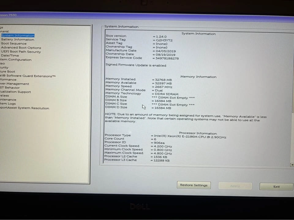 Dell Precision 7530 Workstation | Xeon / 32GB RAM / 1TB SSD - photo 2