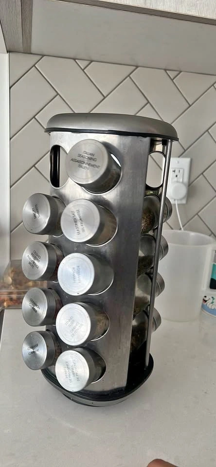 seasoning storage rack collection 18 bottles
