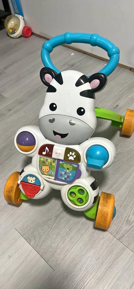 Fisher-Price Baby to Toddler Toy, Learn with Me Zebra Walker