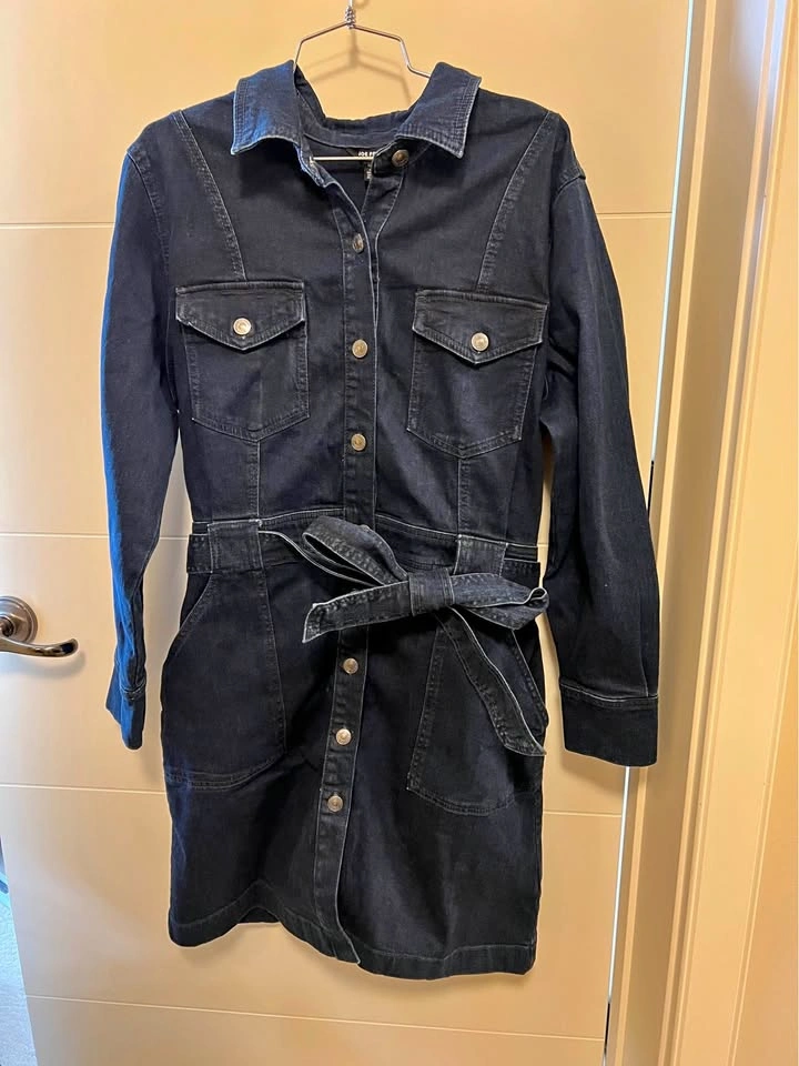 Women’s Dark Blue Denim Shirt dress XL