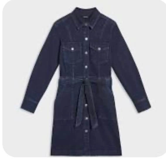 Women’s Dark Blue Denim Shirt dress XL - photo 3