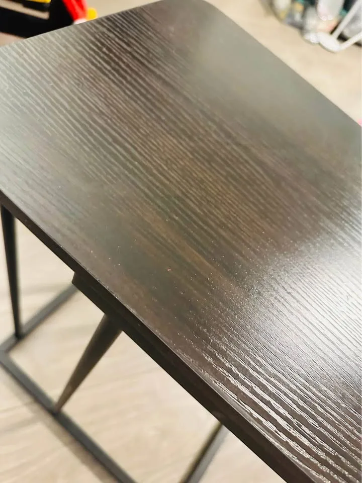 C-Shaped End Table Walnut image indicator(2)