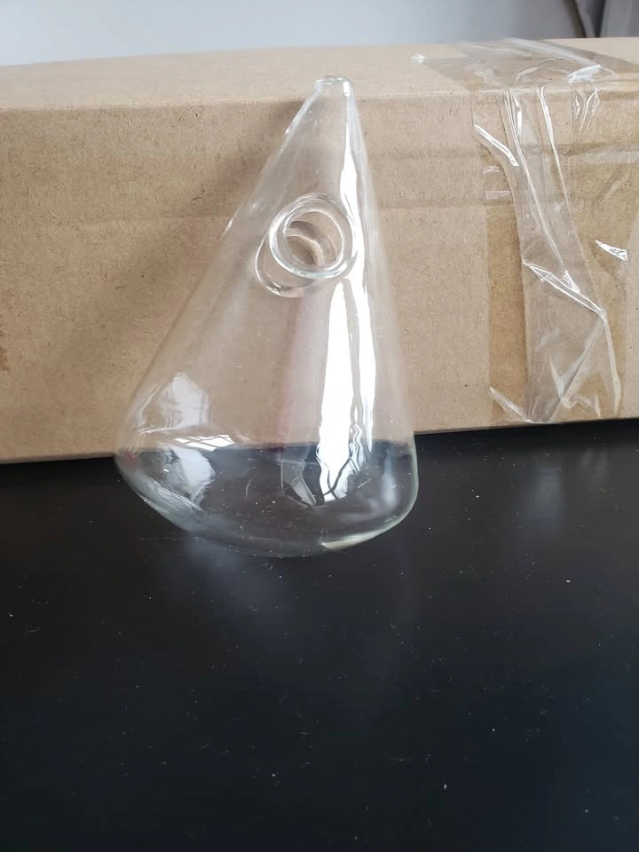 three glass triangle terrarium - photo 2