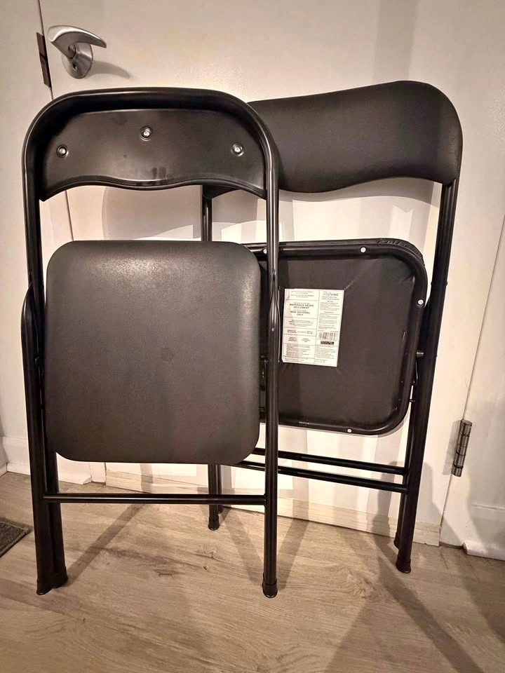 Padded Vinyl folding chairs (2)