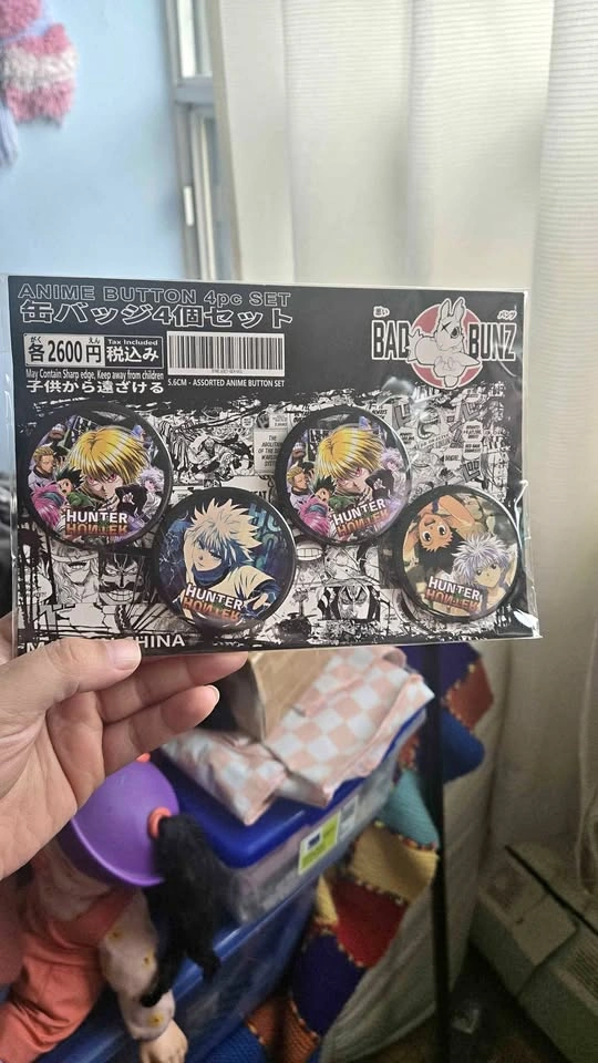 Hunter x hunter button pins HxH