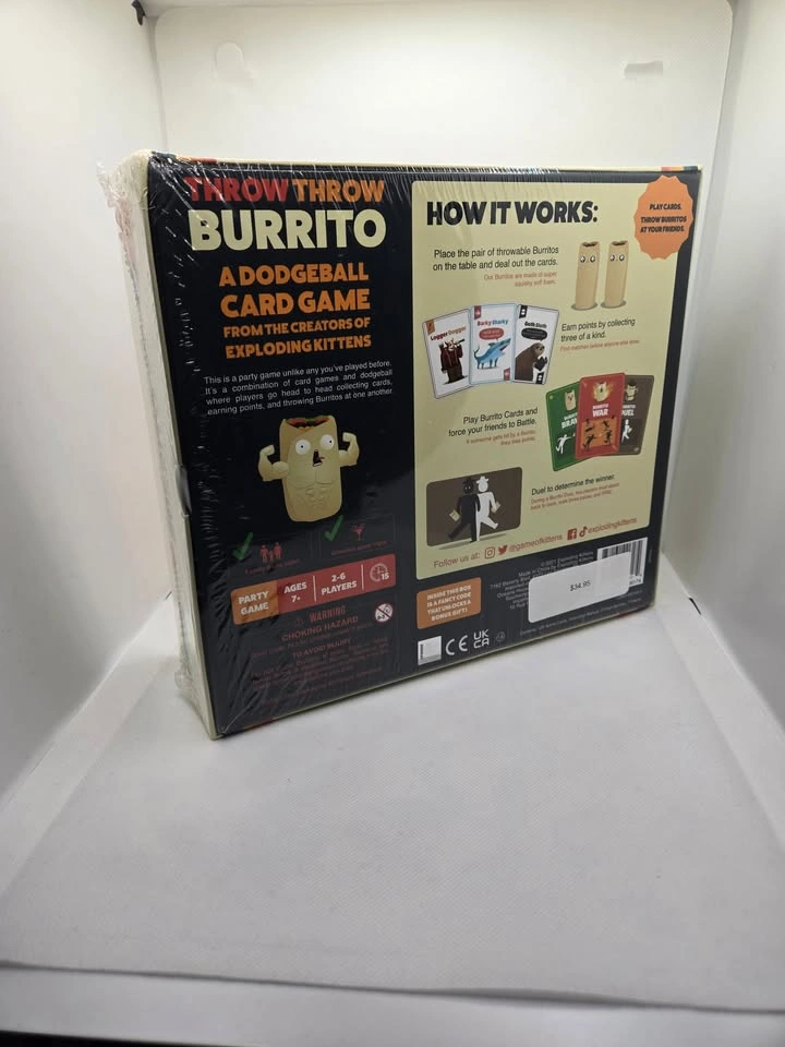 Exploding Kittens Throw Throw Burrito dodgeball party card game - photo 5