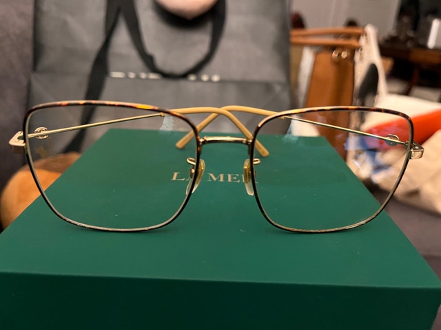 Gucci Gold Tortoise Square Eyeglasses GG0445O 56-17-140 - photo 3