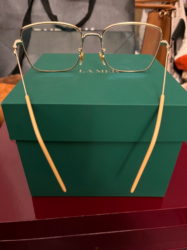 Gucci Gold Tortoise Square Eyeglasses GG0445O 56-17-140 - photo 4