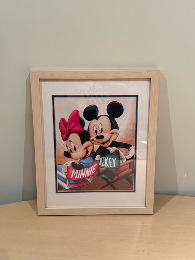 Disney Framed Mickey and Minnie Art