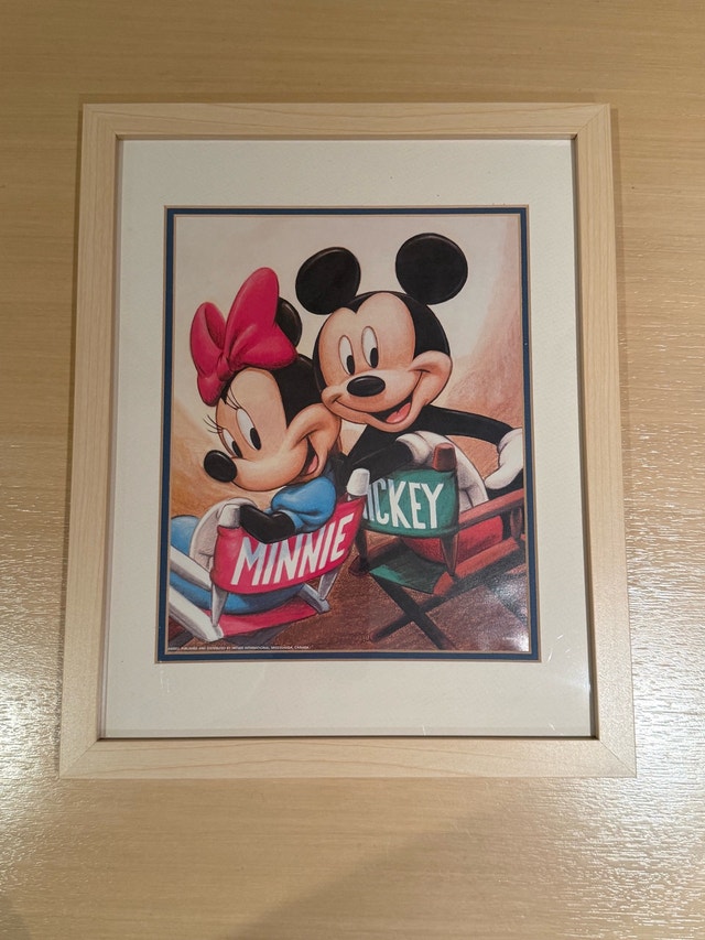 Disney Framed Mickey and Minnie Art - photo 2
