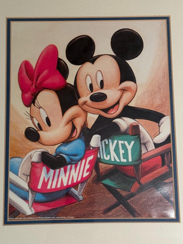Disney Framed Mickey and Minnie Art - photo 3
