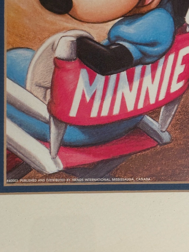 Disney Framed Mickey and Minnie Art - photo 4