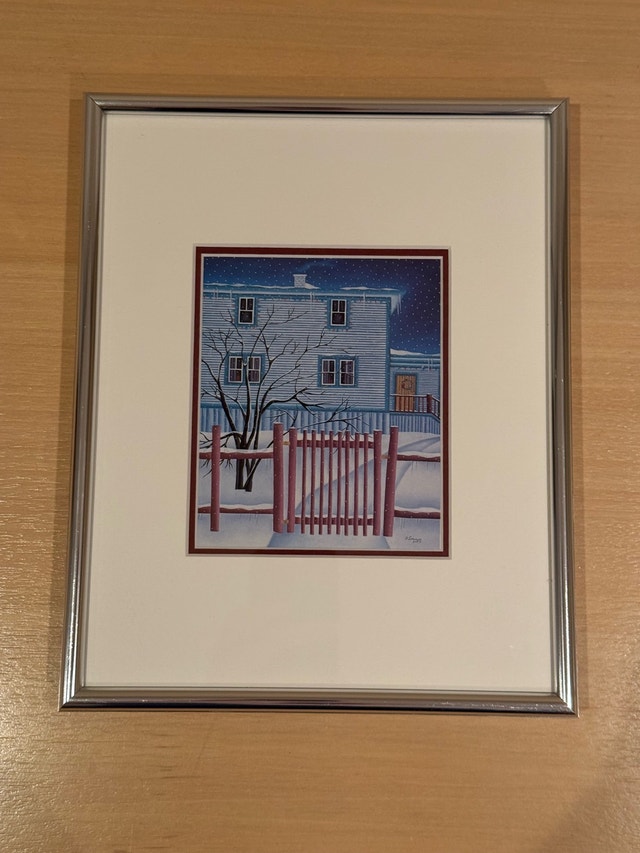 Set of 2 B. Loranger Winter Scene Framed Art Prints - photo 3