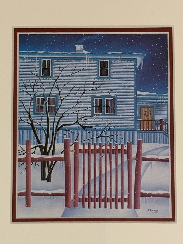 Set of 2 B. Loranger Winter Scene Framed Art Prints - photo 5