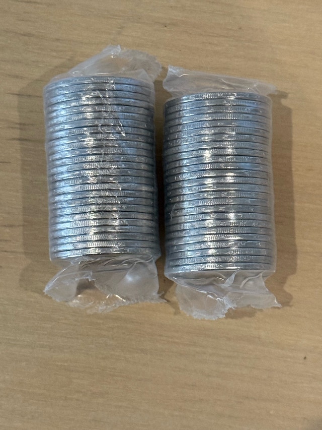 2x Toonie Dollar Coin Rolls Mixed Colour & Non-Coloured - photo 3